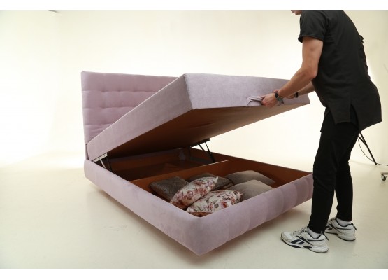 Тахта "Реми" с газлифтом и LED подсветкой, Леррой