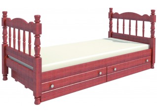 Кровать одинарная «Алёнка» (Орех)