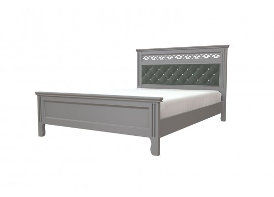 Кровать двойная «Грация» (Антрацит), БРАВОмебель