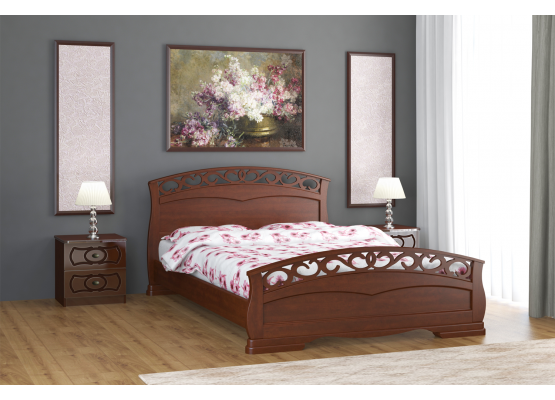 Кровать «Грация-1»  (Орех), БРАВОмебель