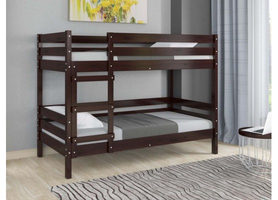 Кровать двухярусная «Джуниор» (Орех тёмный), БРАВОмебель