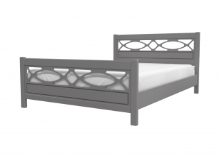 Кровать «Лоренсо» (Антрацит)