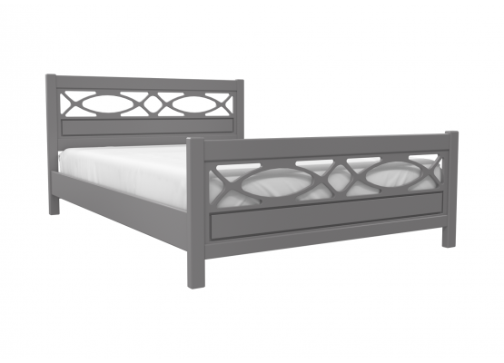 Кровать «Лоренсо» (Антрацит), БРАВОмебель