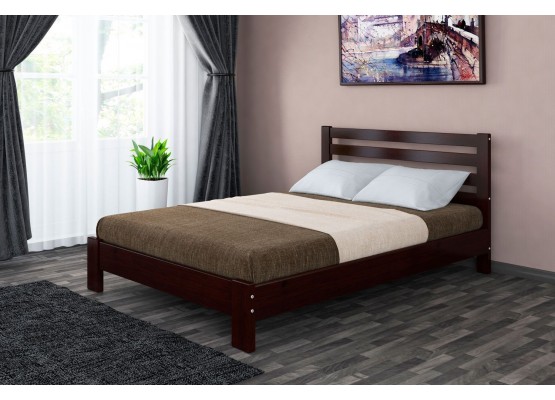 Кровать «Вероника»  (Орех тёмный), БРАВОмебель