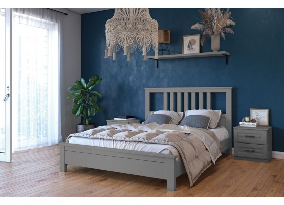 Кровать «Лаура» (Антрацит), БРАВОмебель