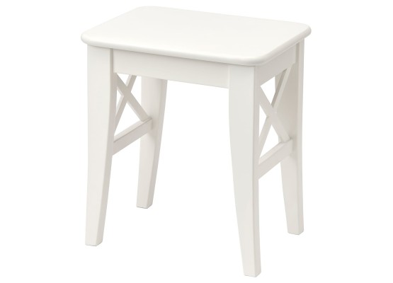 Табурет ИНГОЛЬФ белый, ИКЕЯ