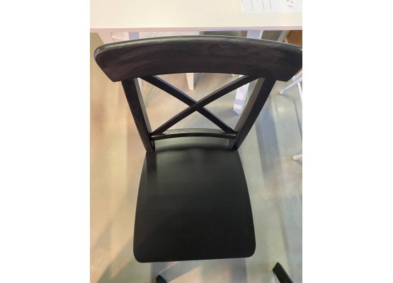 Стул из массива ИНГОЛЬФ черный, ИКЕЯ