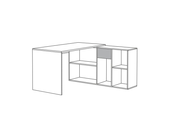 Стол письменный угловой «Лайт» 03.245, Моби-Мебель