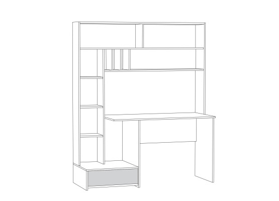 Стол письменный «Лайт» 03.243 Н, Моби-Мебель