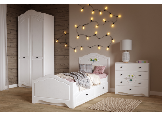 Модульная система для детской «Роуз», Моби-Мебель