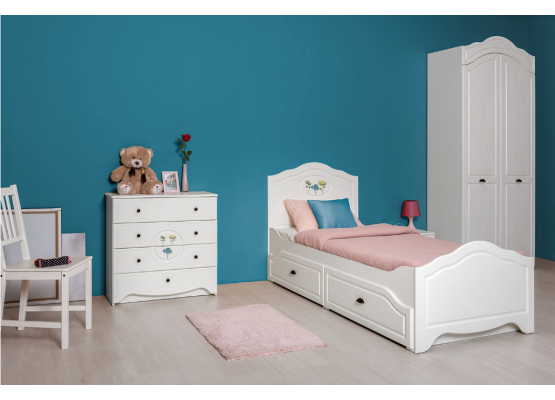 Модульная система для детской «Роуз», Моби-Мебель