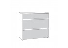 Комод «Торронто»  (Белый/Стальной серый), Моби-Мебель