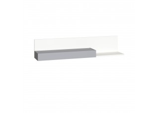 Полка «Торронто»  (Белый/Стальной серый)