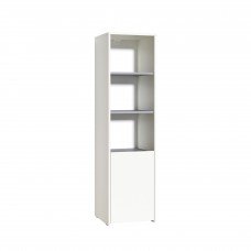 Шкаф для одежды «Торронто»  (Белый/Стальной серый)