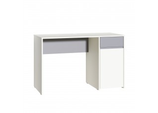 Компьютерный стол «Торронто»  (Белый/Стальной серый)