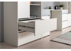 Модульная молодежная система «Торронто»  (Белый/Стальной серый), Моби-Мебель