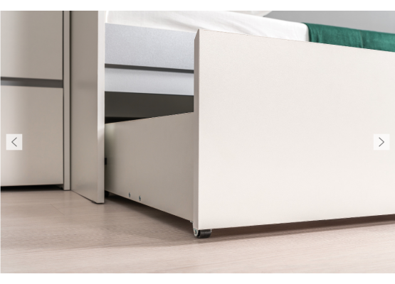 Модульная молодежная система «Торронто»  (Белый/Стальной серый), Моби-Мебель