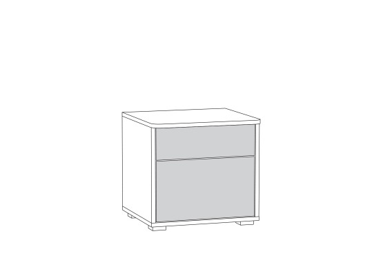 Тумба прикроватная  «Вуди» 13.287, Моби-Мебель