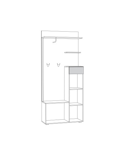 Шкаф комбинированный «Лайн» - 1