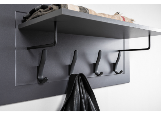 Вешалка «Остин» (Серый графит) 15.12, Моби-Мебель