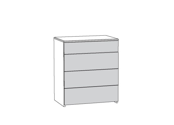 Комод с ящиками «Амели» 13.106, Моби-Мебель