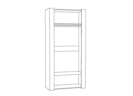 Шкаф для одежды «Амели» 13.133, Моби-Мебель