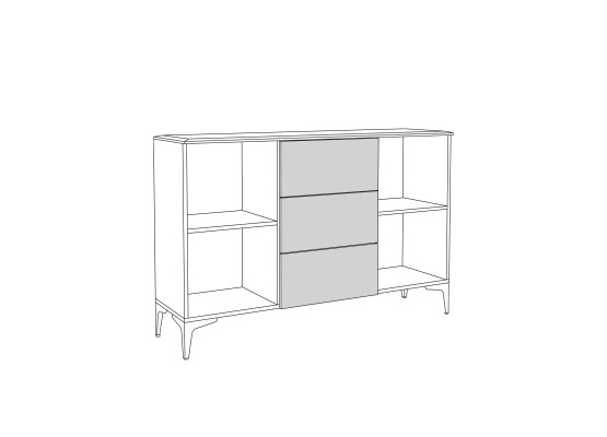 Комод в спальню «Валенсия» 13.309.01, Моби-Мебель