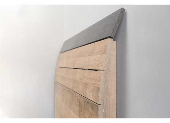 Кровать «Трувор» 11.34 160 спальня (Дуб Гранж Песочный/Интра), Моби-Мебель