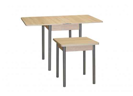 Кухонный стол «Компакт» 60х60 поворотно-раскладной, УНИКОМ