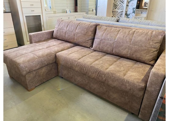 Угловой диван-кровать «Мишель 5» евротахта М5 НПБ, Бурэ