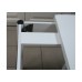 Кухонный стол Ломберный поворотно-раскладной 600х600/1200 ЛДСП белый, ноги: металл (белый) - 1