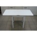 Кухонный стол Ломберный поворотно-раскладной 600х600/1200 ЛДСП белый, ноги: металл (белый) - 4