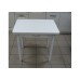 Кухонный стол Ломберный поворотно-раскладной с ящиком 800х600/1200 ЛДСП белый, ноги: металл (белый)