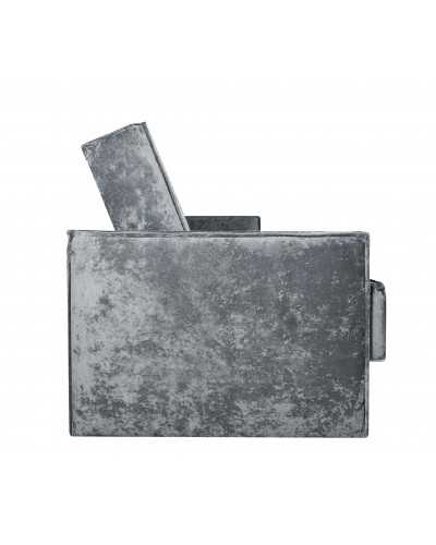 Диван Лофт книжка 120 серый , плюш, узкие боковины, Фото Диван