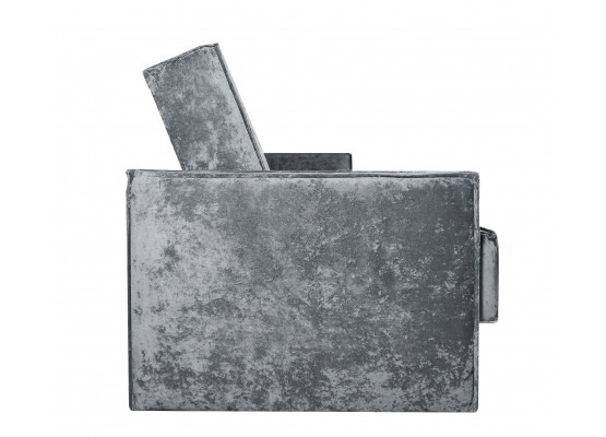 Диван Лофт книжка 120 серый , плюш, узкие боковины, Фото Диван