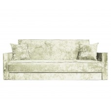 Диван Лофт книжка 120 бежевый плюш, узкие боковины