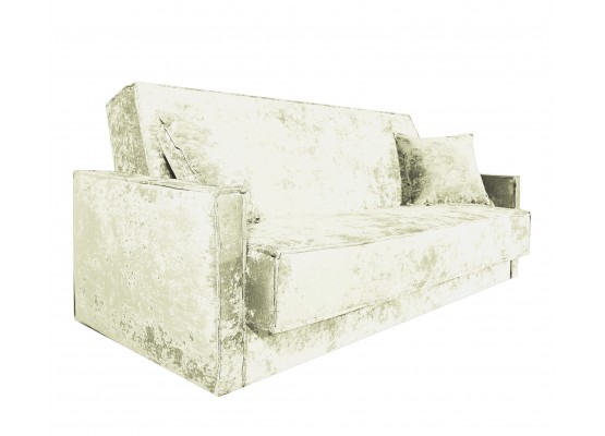 Диван Лофт книжка 120 бежевый плюш, узкие боковины, Фото Диван