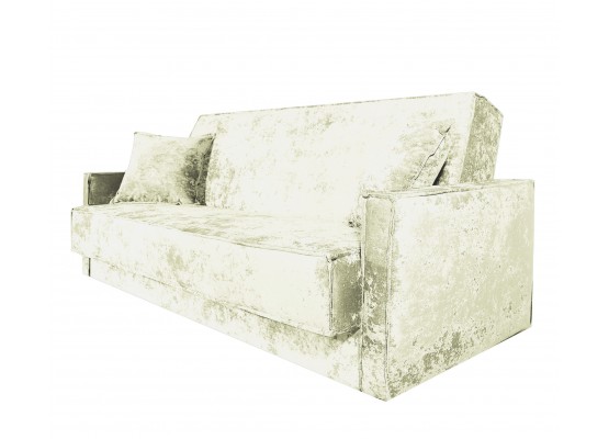 Диван Лофт книжка 120 бежевый плюш, узкие боковины, Фото Диван