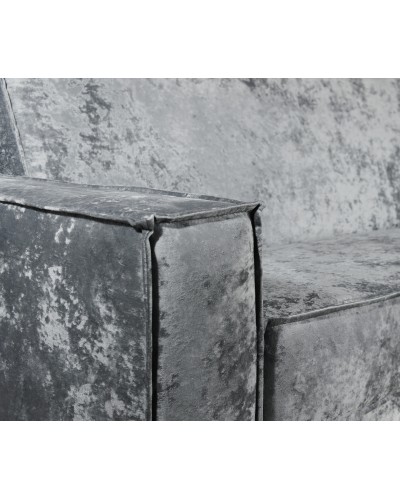 Диван Лофт книжка 120 серый плюш, широкие боковины, Фото Диван