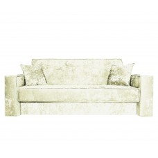 Диван Лофт книжка 120 бежевый плюш, широкие боковины