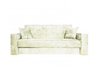 Диван Лофт книжка 120 бежевый плюш, широкие боковины