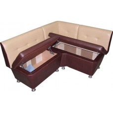 Кухонный угол «ГУРМАН» с ящиками 140/120/55/h-85см опора металл