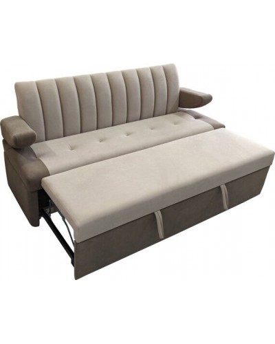 Диван прямой «СТИЛЬ» дельфин/пружинная змейка/металлокаретка 180/65/h-92см, ИВОлайн