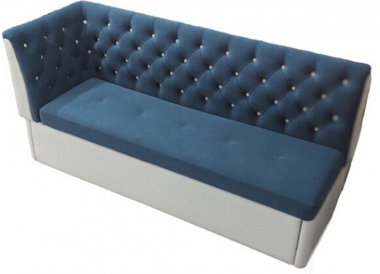 Диван угловой «ПРЕМЬЕР-2» дельфин/металлокаретка/каретная стяжка 180/65/h-88см, ИВОлайн