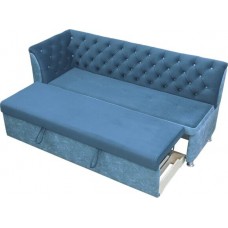 Диван угловой «ПРЕМЬЕР-2» дельфин/металлокаретка/каретная стяжка 180/65/h-88см