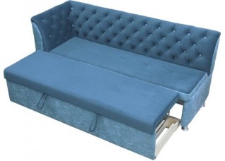 Диван угловой «ПРЕМЬЕР-2» дельфин/металлокаретка/каретная стяжка 180/65/h-88см