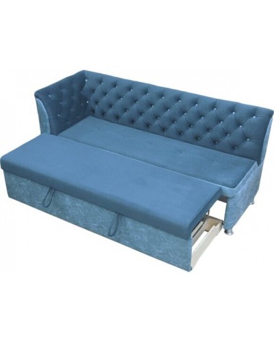 Диван угловой «ПРЕМЬЕР-2» дельфин/металлокаретка/каретная стяжка 180/65/h-88см, ИВОлайн