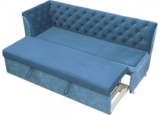 Диван угловой «ПРЕМЬЕР-2» дельфин/металлокаретка/каретная стяжка 180/65/h-88см, ИВОлайн