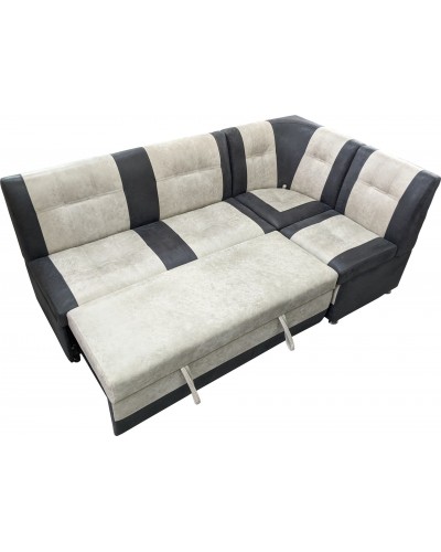 Кухонный угол «КАПРИЗ» дельфин/металлокаретка 210/125/70/h-88см, ИВОлайн