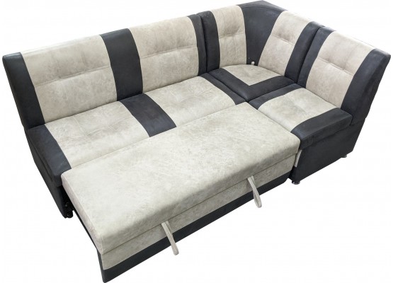 Кухонный угол «КАПРИЗ» дельфин/металлокаретка 210/125/70/h-88см, ИВОлайн